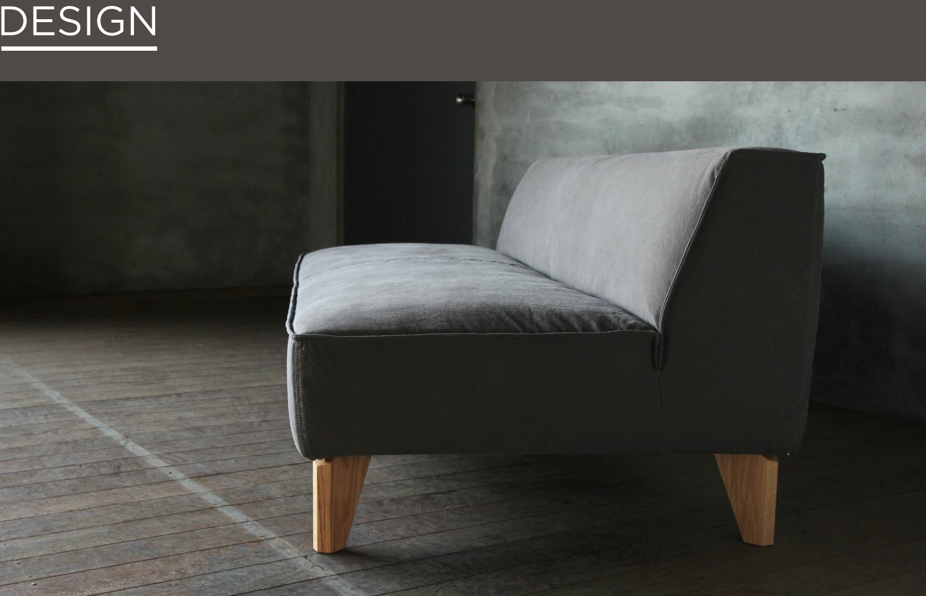SOLID大阪の家具の中でも人気のアームレスタイプをご用意。ワンアームと組み合わせてコーナーソファとしてもお使いいただけます。